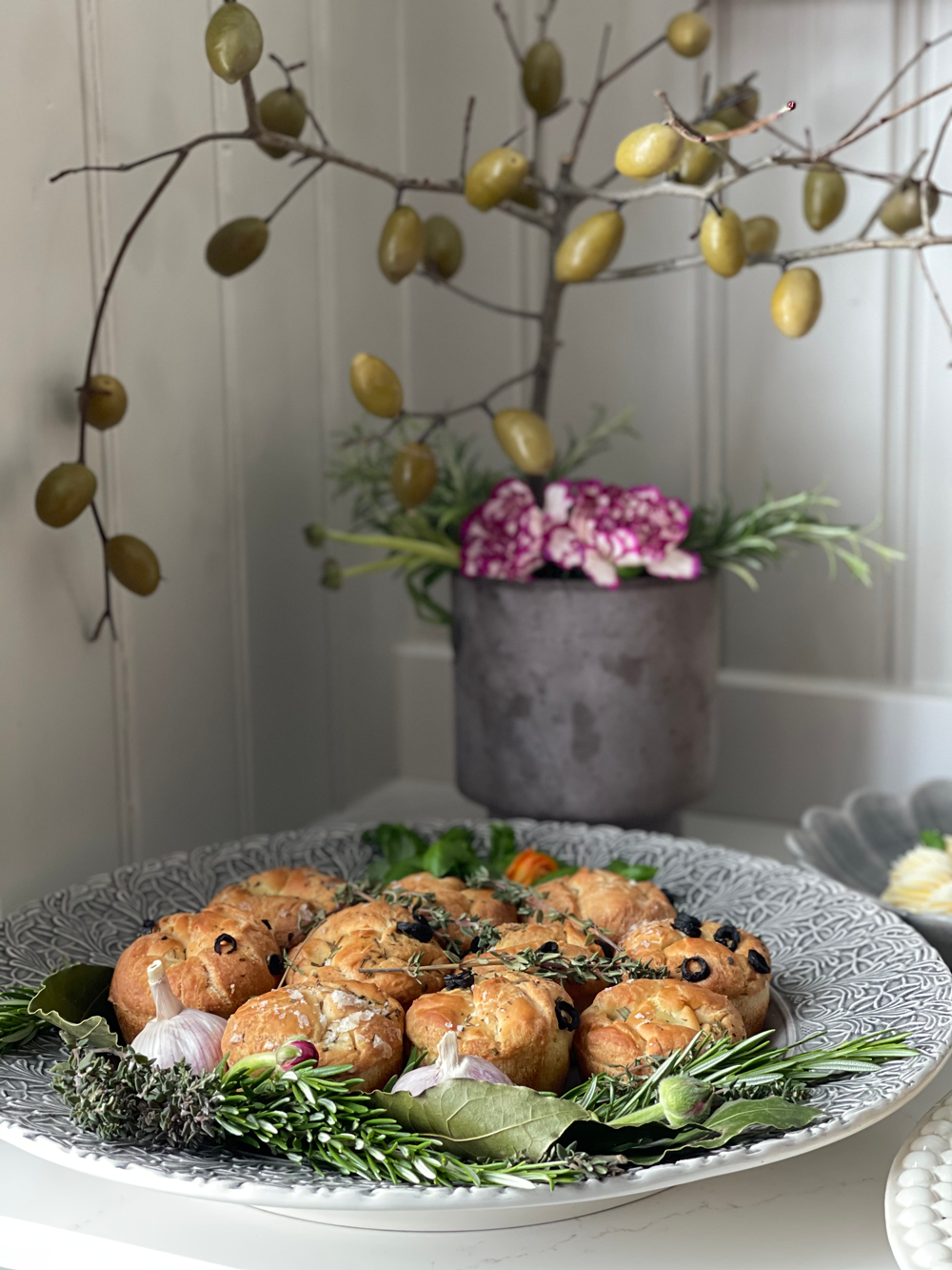 Oliventre og bakverk