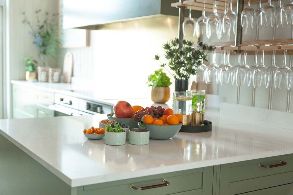 Kjøkken Kjeller Gaard med frukt