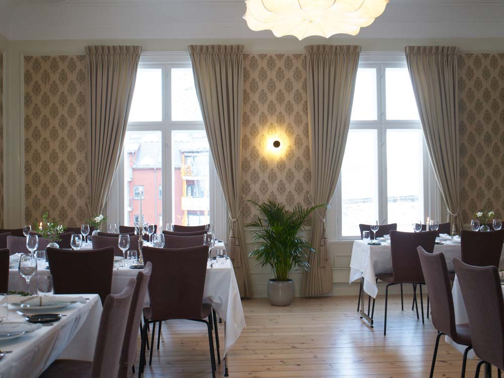 Bord dekket i Storstuen